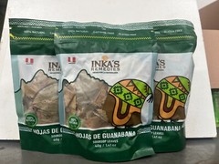 3 (PACK) Inka’s Remedies Hojas/ Guanabana 100% Natural 40g/1.14 oz total 120 g.