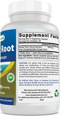 2 Pack Best Naturals Konjac Glucomannan root 2000mg/serving 180 Veggie Caps