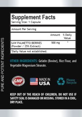 urinary tract infection pills – SAW PALMETTO EXTRACT 500mg – uti relief -100 Cap