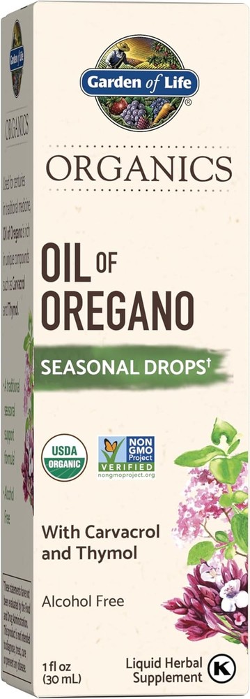 Garden of Life Organics Oil Oregano Seasonal Drops 1fl 1 Fl Oz (Pack 1)