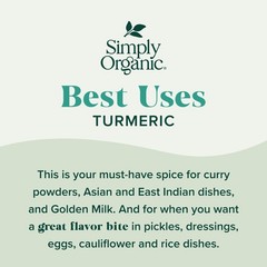 Simply Organic Ground Turmeric Root, 2.38 Oz Ounce (Pack of 1)