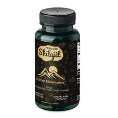 Golden Mountains Shilajit Vegan 90 Caps 500mg Pure Authentic Siberian Altai