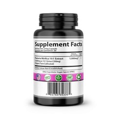 Pueraria Mirifica 5000mg Dietary Supplement Organic 120 Capsule For Women, Trans