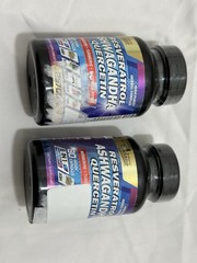 Organic Cadane Ashwagandha Resveratrol Quercetin 90 Caps Exp 12/26 See Discripti