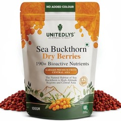 Himalayan Sea Buckthorn Dry Berries 100gm for Skin, Immunity, Gut & Heart