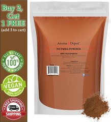 1 lb Nutmeg Powder 100% Pure Natural Ground Spice Myristicaceae Nuez Moscada
