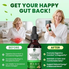 2Pack Cleanse Parasite Detox Tincture Wormwood, Soursop Black Walnut Hull,Clove