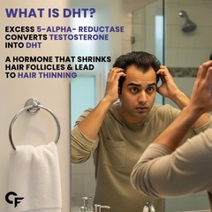 Carbamide Forte DHT Blocker with Biotin Tablets for Hair growth Scalp & Skin Hea