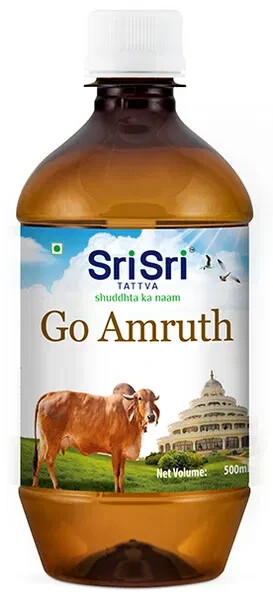 Sri Sri Tattva Go Amruth Gomutra ark (500ml) Purified Elixir Natural Supplement