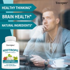Nootropics Brain Supplement Brain Memory Focus Cognitive Function 120 Pills