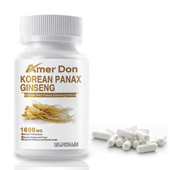 Korean Red Panax Ginseng 1600mg – 120 Capsules – Extra Strength Highest Potency