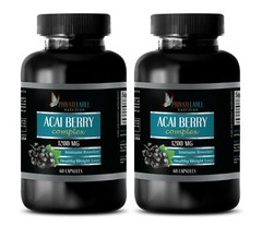 Best Diet Pills – ACAI Berry 1200mg – Fast Weight Loss 2 Bottle 120 Capsules