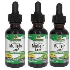 Nature’s Answer Mullein Leaf Extract 3 Pack 1oz Alcohol Free Lung Respiratory