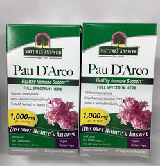 2x Nature’s Answer Pau D’Arco 90 Veg Caps 1000mg 45 Servings