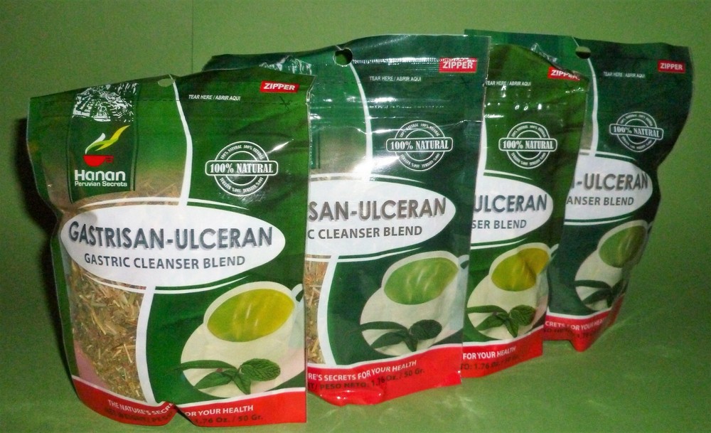 Gastrisan-Ulceran Hierba Te (Gastric Cleanser Herbs Tea) 4 Bags