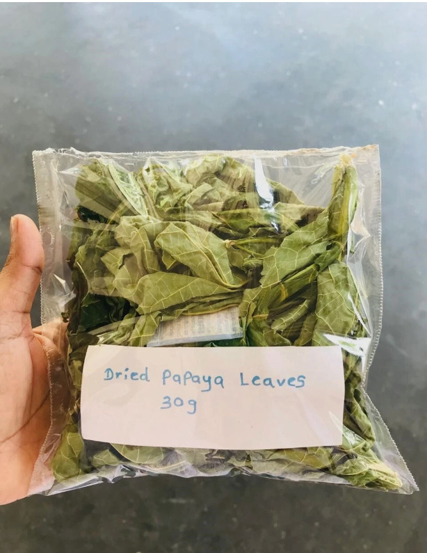 30g Dried Carica Papaya Leaf Whole | Pure Organic Herbal Tea Leaves Natural