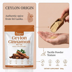 Living Root Ceylon Cinnamon Powder – Livingroot with MCT Oil, Highly Bioavailabl