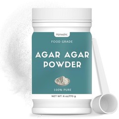 6 oz Agar Agar Powder, 100% Pure, Premium Natural Thickener and Gelling Agent, R