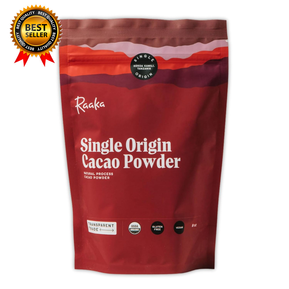 Chocolate Organic Cacao Powder Unsweetened Non-Alkalized Perfect for Baking