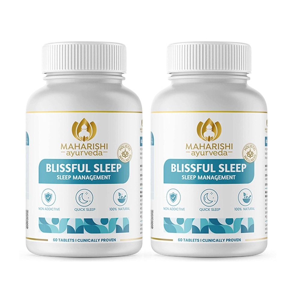 2 x Maharishi Ayurveda Blissful Sleep 60 Tablets each For Sleep Management