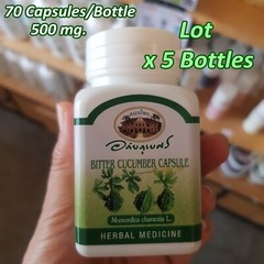 Bitter Cucumber Momordica Charantia Rejuvenate Liver Lower Blood Sugar 500mg.