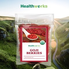 Healthworks Raw Goji Berries (8 Ounces) | Certified Organic & Sun-Dried | Keto,