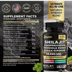 2PK 8-in-1 Sea Moss & Shilajit Pills | Natural Support for Men’s Wellness ⭐⭐⭐⭐⭐