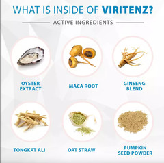 Viritenz – 1 Bottle | 100% Natural Herbal Supplement for Men | Vitality & Energy