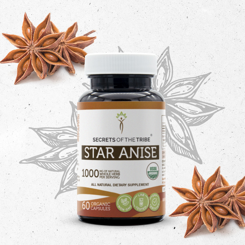 Secrets Of The Tribe Star Anise Capsules, 500 mg