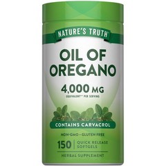 Nature’s Truth Oil of Oregano Softgels | 150 Count | 150 (Pack 1)