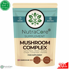 Mushroom Complex Caps-(Lions Mane,Reishi,Shitake,Chaga,Cordyceps,Maitake)-90Caps