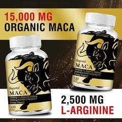 Maca Capsules – Energy & Endurance, Men’s Muscle Health, Testosterone Booster