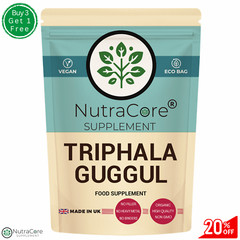 ”Triphala+Guggul” Caps 5500mg-Weight Control & Cholesterol-100%Natural & Vegan