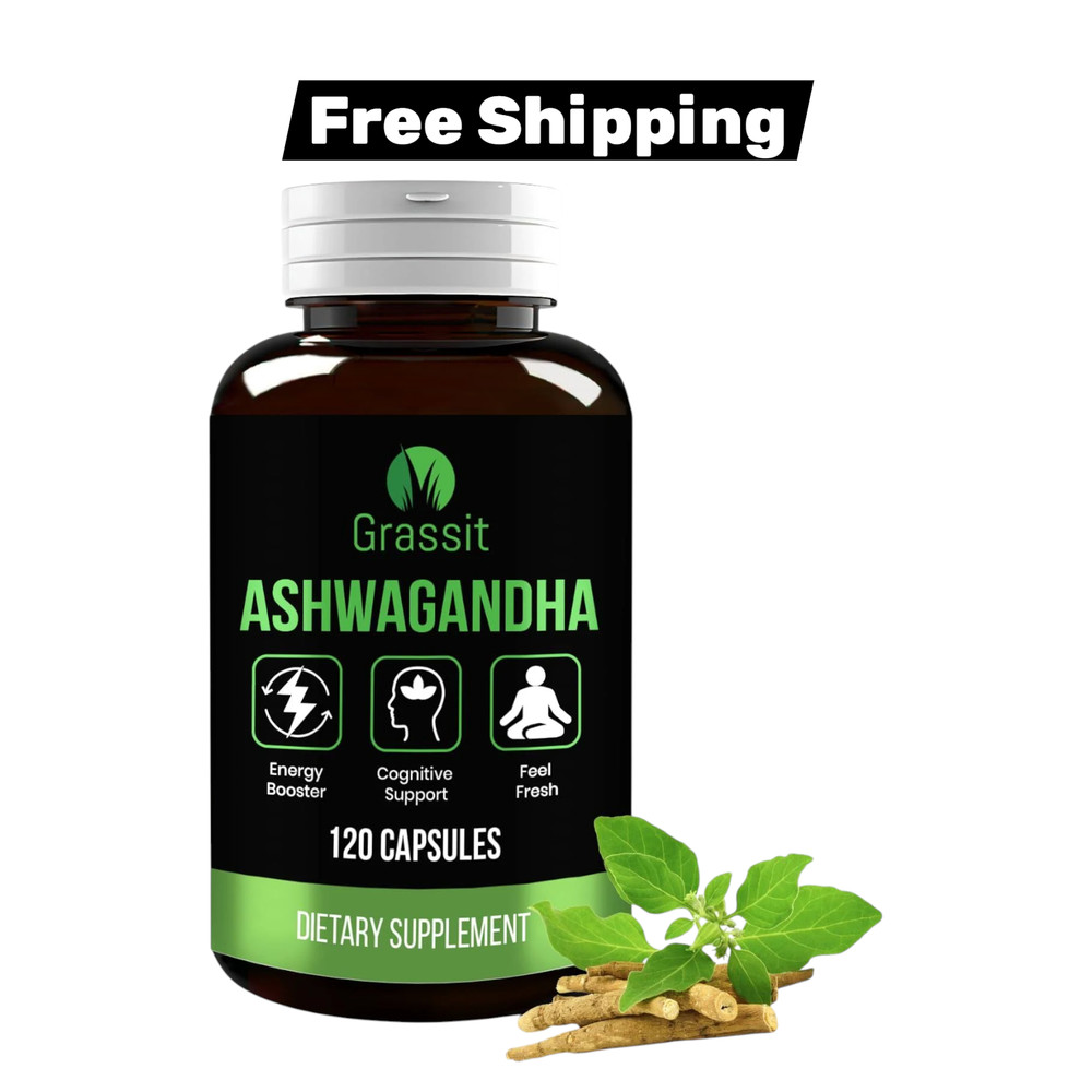 Ashwagandha Supplement 500 mg/120 Capsules Best Naturals For Overall Well Being