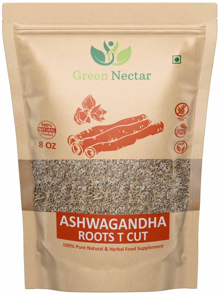 Ashwagandha Root 8 Oz |(Tea Cut), Dried Ashwagandha Herb, 100% Naturally Dried