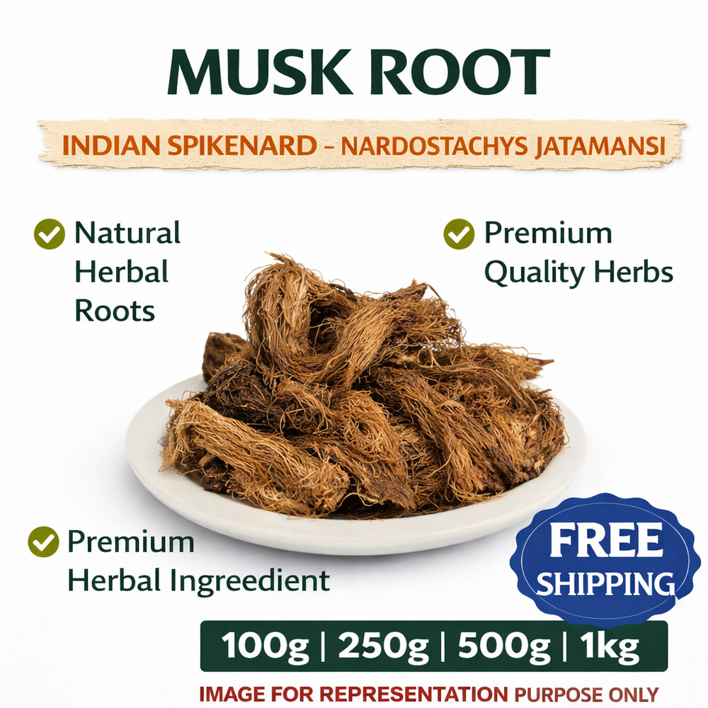 Jatamansi Root Indian Spikenard Musk Root Raw Herbal Roots Natural 100g-1kg