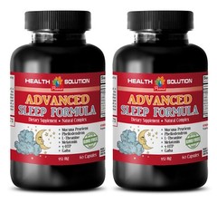 ADVANCED SLEEP FORMULA 952MG – 5-htp and gaba – sleeping aid herbal – 2 Bottles