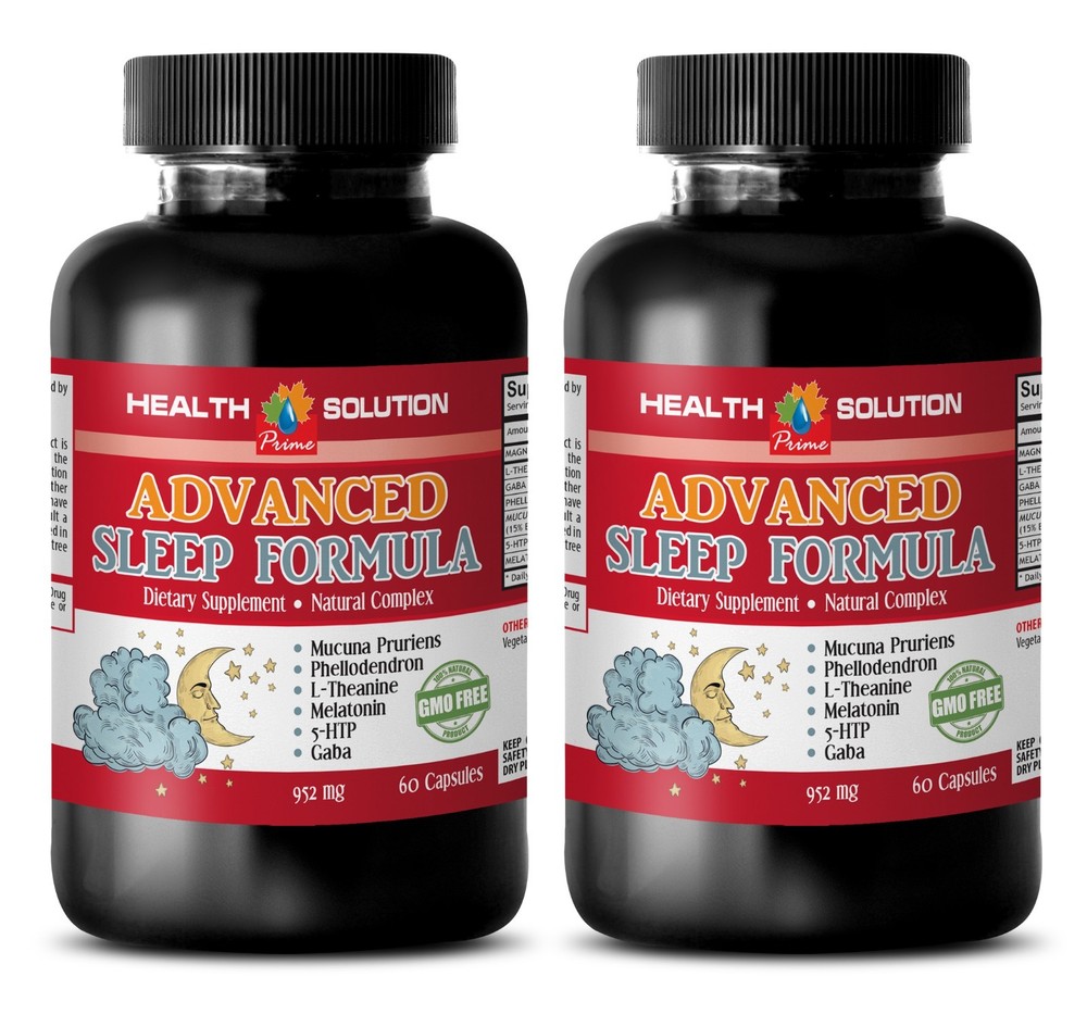 ADVANCED SLEEP FORMULA 952MG – 5-htp l-theanine – Antiaging – 2 Bottles