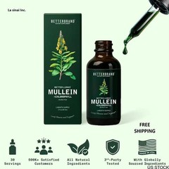 .Drops for Lungs Res Mullein Lung and Leaf Extract with Formula~ Chlorophyll