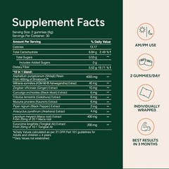 ROOT LABS 4000mg Pure Shilajit Gummies w/ KSM-66 Ashwagandha, No Sugar, 60