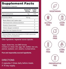 Wormwood Detox Cleanse Capsules – 200 Non-GMO for Liver & Gut Support