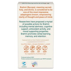 Himalaya Organic Bacopa (Brahmi) Mind Wellness Improve Alertness 60 Caplet