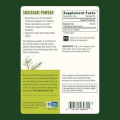 Banyan Botanicals Shatavari Powder – Organic Asparagus Racemosus Root Powder – R