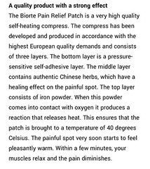 Biorte Pain Relief Patch, 10 Patches/Box