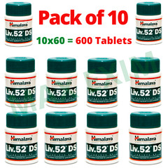 Pack of 10 Bottles LIV52 DS, Fast Shipping Total 600 tab long expiry FREE SHIP*