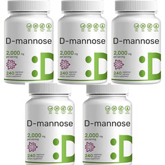 D-Mannose 2000mg 5X240 Caps Non GMO/Gluten-Free Extra Strength Mannose 2000mg