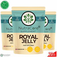 Royal Jelly Capsules 500mg(8% 10-HDA)100%Natural-Immunity&Energy Support-180Caps