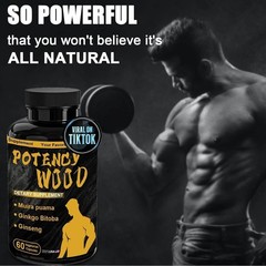 60pcs Potency WoodCapsule Organic Herbal SupplementDietary Capsules Pure Formula