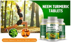 Neem Turmeric Capsules – 300 Tablets, 1000mg, Equal Ratio, 150 Servings