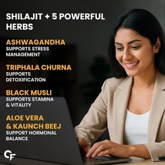 Shilajit Gold 60caps. 100% Ayurvedic For Power,Stamina,Strength For Women k203
